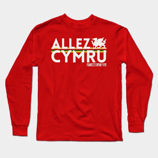 Allez Cymru, Welsh Rugby Long Sleeve T-Shirt by Teessential